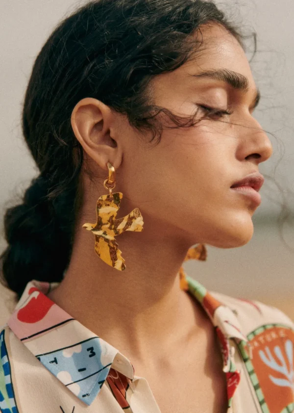 Bird Earrings - Sézane X Pangea