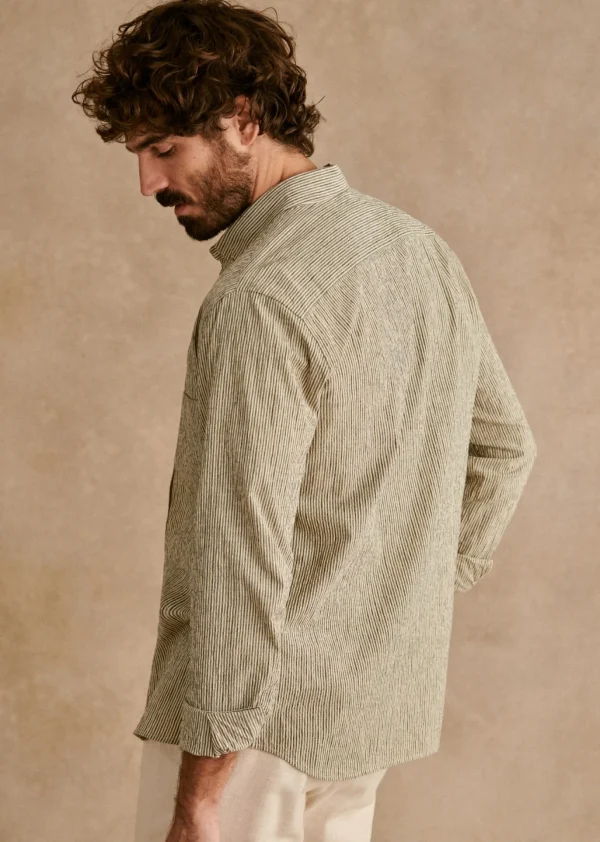 Coton Linen Seersucker Charlie Shirt