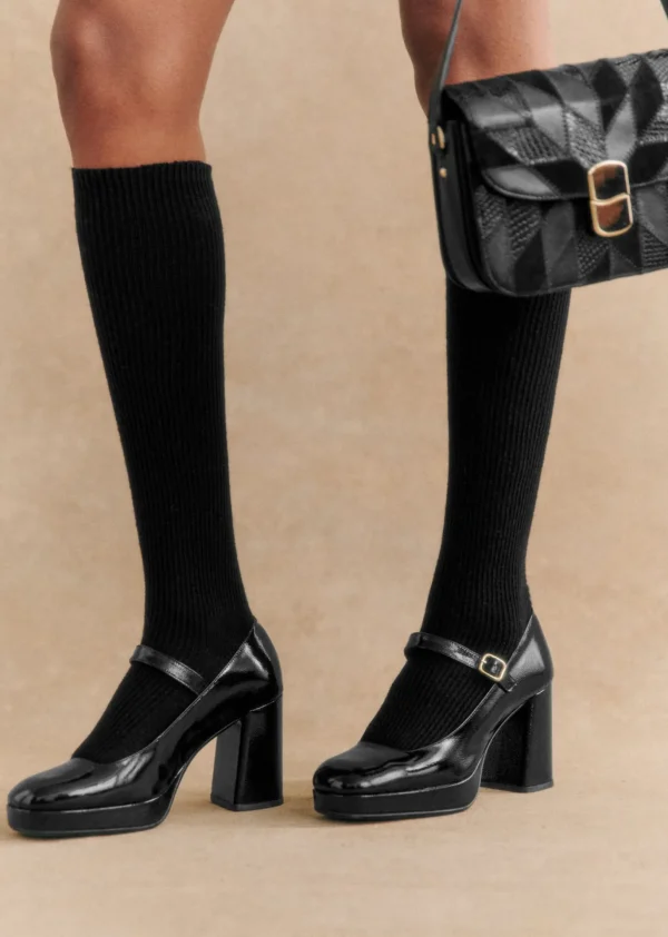 Georgia High Heeled Mary Janes