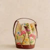 Mini Farrow Raphia Bucket